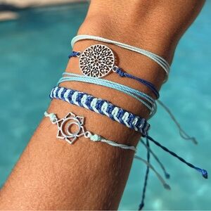 🌊🐳NEW Pura Vida Inspired/Summer/Beach/Blue/Set 5 Handmade Adjustable Bracelets